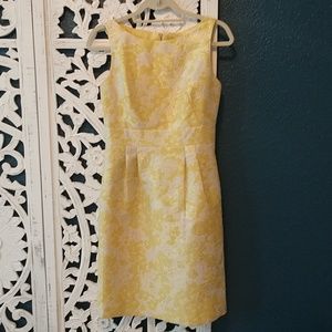 TAHARI - Arthur S. Levine Yellow and Gold Dress